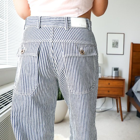 CHLOE striped wide leg pant